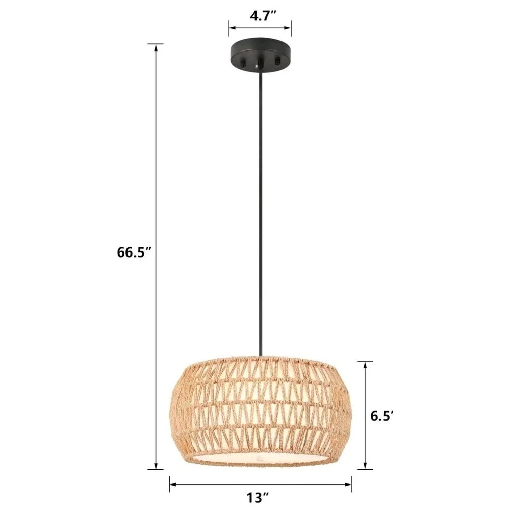 rattan pendant light